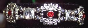 Sold  Swarovski Crystal Siam & Crystal Bracelet