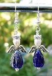 Sold Swarovski Crystal & Dark Blue Angels