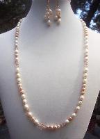 Swarovski Silk Crystal & Freshwater Pearls