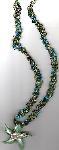 Crochet & Glass Starfish Necklace
